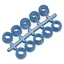 LeMieux Stud Plugz 6 Pack - Blue